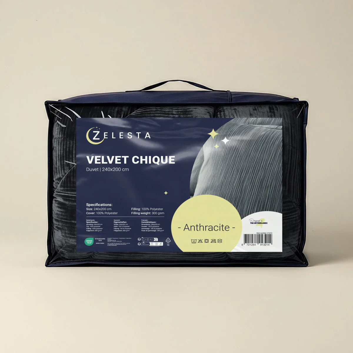 Zelesta Special Velvet Chique Dekbed - Antraciet