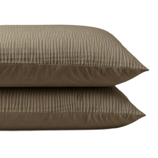 Zelesta Special Velvet Chique Kussensloop Set van 2 - Taupe