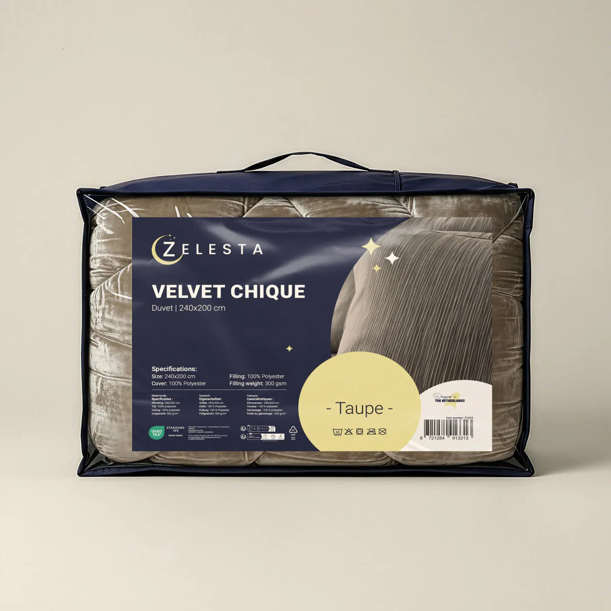 Zelesta Special Velvet Chic Duvet - Taupe