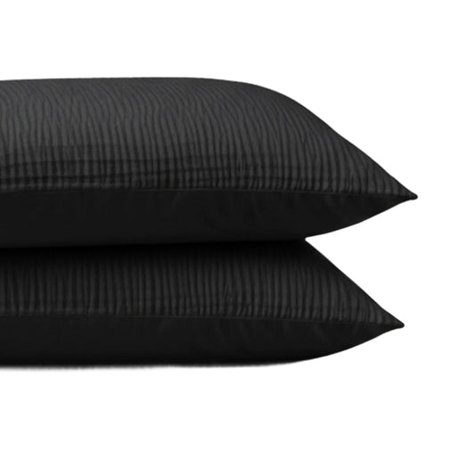 Zelesta Special Velvet Chique Kussensloop Set van 2 - Zwart