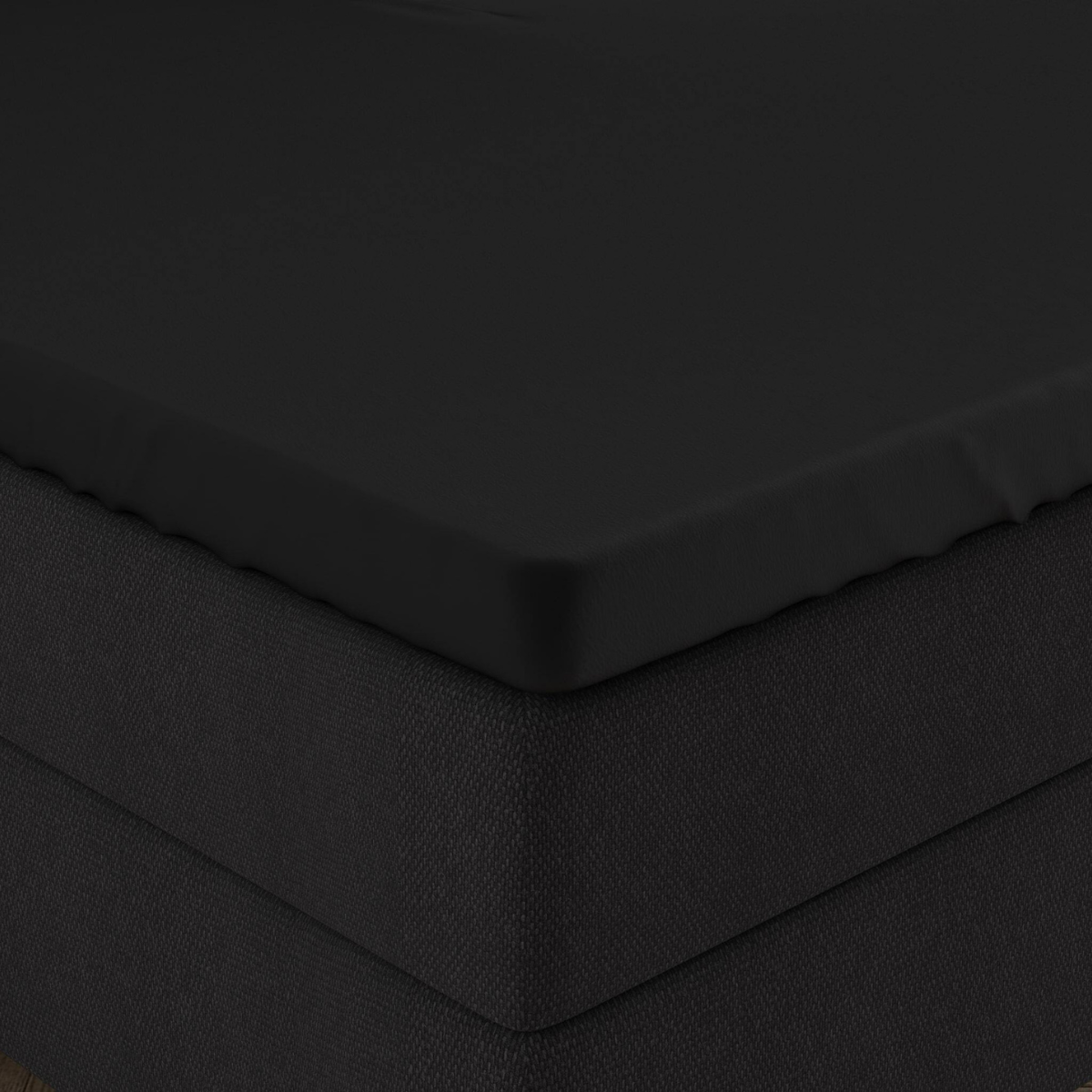 Zelesta Double Jersey Topper Fitted Sheet Black image