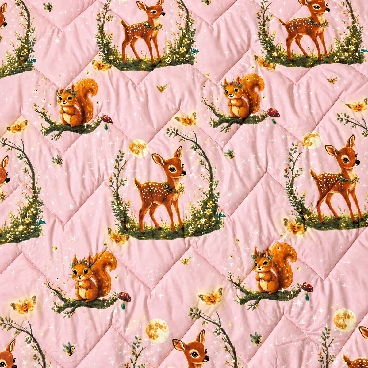 Zelesta Comfort Glow in the Dark Duvet - Forest Friends