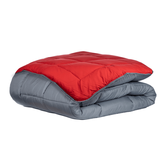 Zelesta Everyday Duo Dekbed - Antraciet & Rood