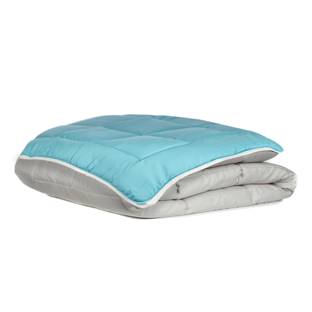 Zelesta Everyday Duo Zomerdekbed - Lichtgrijs & Zeegroen