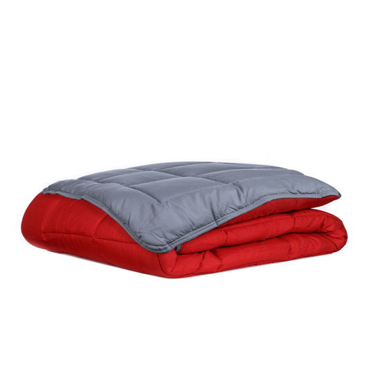 Zelesta Everyday Duo Zomerdekbed - Antraciet & Rood