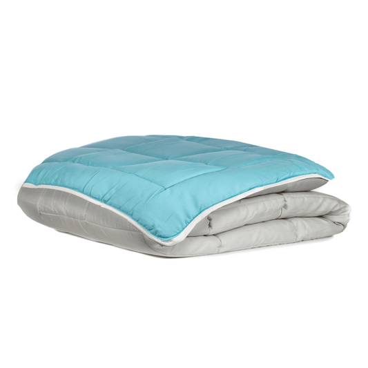 Zelesta Everyday Duo Dekbed - Lichtgrijs & Zeegroen